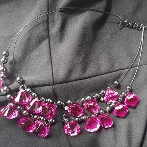 Joan Rivers Elegant Pink Crystal Necklace